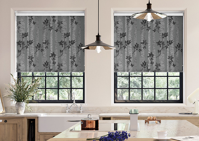Birch Tree, Monochrome - Roller Blind - Image 3